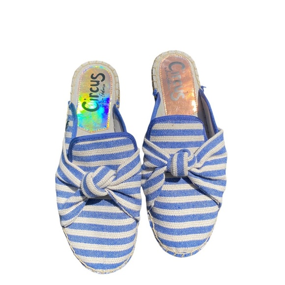 Circus by Sam Edelman Blue and White Knotted Espadrilles - Picture 2 of 5